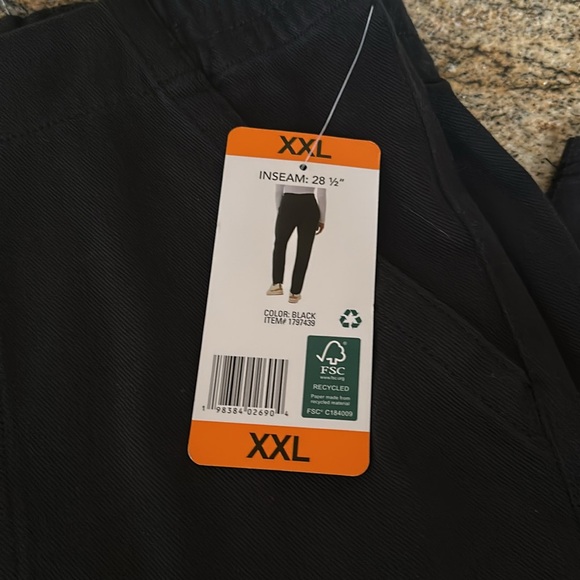 32 Degrees Heat Women’s Black Tapered Leg Pants Size XXL New - Picture 2 of 5
